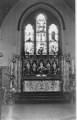 St. Peter's Cathedral altar and stained glass photograph