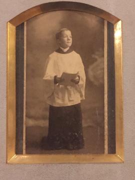 Unidentified choir boy photograph