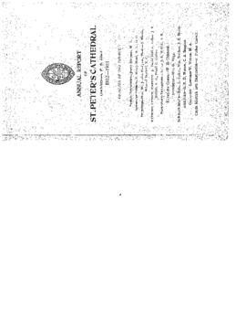 Annual Report of St. Peter's Cathedral, Charlottetown, P. E. Island, 1902-1903