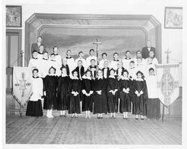 Church choir and Servers photograph